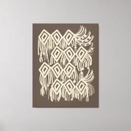 Boho Macrame Hanging Painting Leinwanddruck
