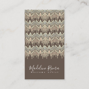 Boho-Macrame-Künstlerin Handgemachte Kunst Designe Visitenkarte