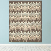 Boho Macrame Painting Doodle Art Leinwanddruck (Insitu (Holzboden))