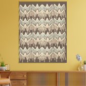 Boho Macrame Painting Doodle Art Leinwanddruck (Insitu (Wohnzimmer))