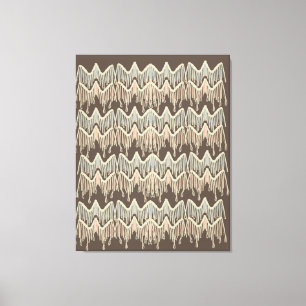 Boho Macrame Painting Doodle Art Leinwanddruck