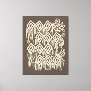 Boho-Macramee-Hängekunst Leinwanddruck