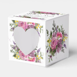 Boho Magenta Lila Pink Mauve Floral Wedding Geschenkschachtel