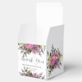 Boho Magenta Lila Pink Mauve Floral Wedding Geschenkschachtel (Geöffnet)