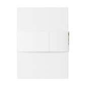 Boho Magenta Lila Pink Yellow Floral Wedding Einladungsbanderole (Rückseitenbeispiel)