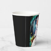 Boho Magical Wolf Baby Shower Pappbecher (Rechts)