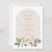 Boho Magnolia Einladung Brautparty Party L201 (Vorderseite)