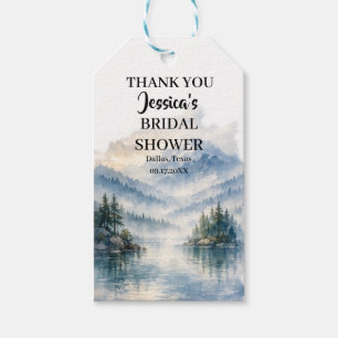 Boho Maintain Lake Trees Abenteuer Brautparty Geschenkanhänger