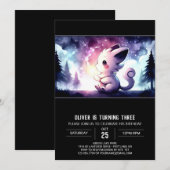 Boho Majestic Cat Birthday Einladung (Vorne/Hinten)