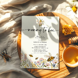 Boho-Mama-auf-dem-Sprung-Baby-Party Einladung