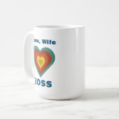 BOHO Mama, Ehefrau, BOSS Kaffeetasse (Vorderseite Links)