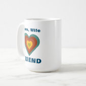 BOHO Mama, Ehefrau, FREUND Kaffeetasse (Vorderseite Links)
