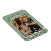 Boho-Mama etablierte salbeigrüne benutzerdefiniert Magnet (Rechte Seite)