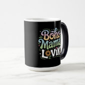 Boho Mama Lovin Black Tasse (VorderseiteRechts)