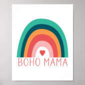 Boho Mama Rainbow Modern Bright Colors Poster (Vorne)