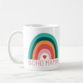 Boho Mama Rainbow Modern Bright Colors Trendy Kaffeetasse (Links)