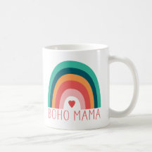 Boho Mama Rainbow Modern Bright Colors Trendy