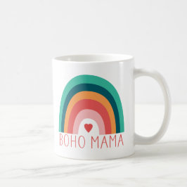 Boho Mama Rainbow Modern Bright Colors Trendy Kaffeetasse