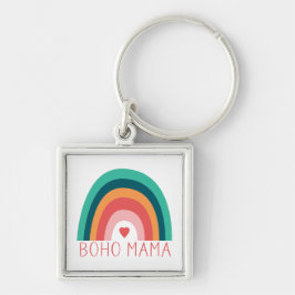 Boho Mama Rainbow Modern Bright Colors Trendy Schlüsselanhänger
