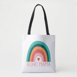 Boho Mama Rainbow Modern Bright Colors Trendy Tasche