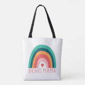Boho Mama Rainbow Modern Bright Colors Trendy Tasche (Rückseite)