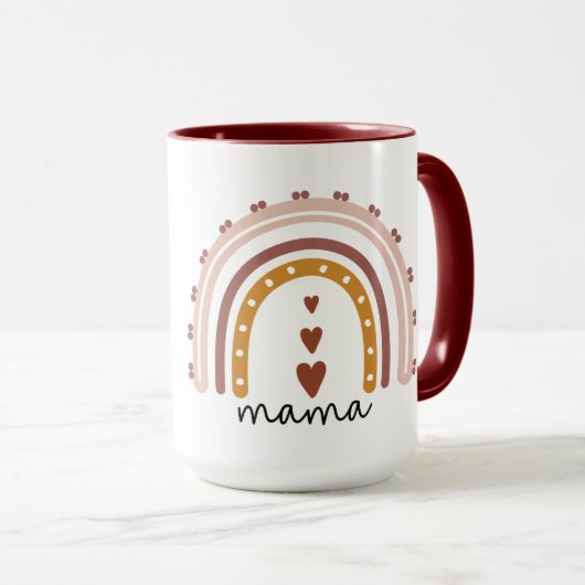 Boho Mama Tasse für Geschenke an Mütter (VorderseiteRechts)