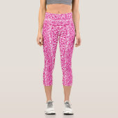 Boho Mandala Blume & Leaf Summer Capri Leggings (Vorderseite)