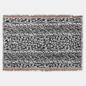 Boho Mandala Blume & Leaf Throw Blanket Decke (Vorderseite)