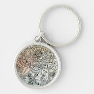 Boho Mandala Bohemisch Art Schlüsselanhänger