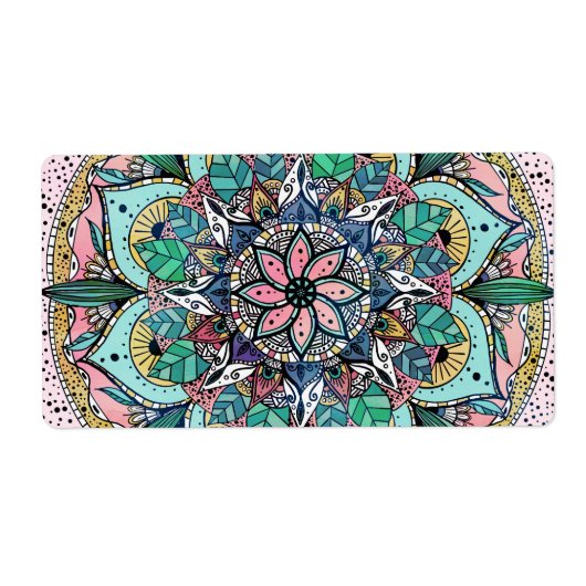 Boho Mandala Colorful Watercolor Floral (Vorne)