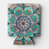 Boho Mandala Colorful Watercolor Floral Dosenkühler (Vorderseite)