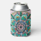 Boho Mandala Colorful Watercolor Floral Dosenkühler (Kanne Rückseite)