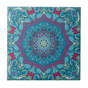Boho Mandala Festive  Fliese