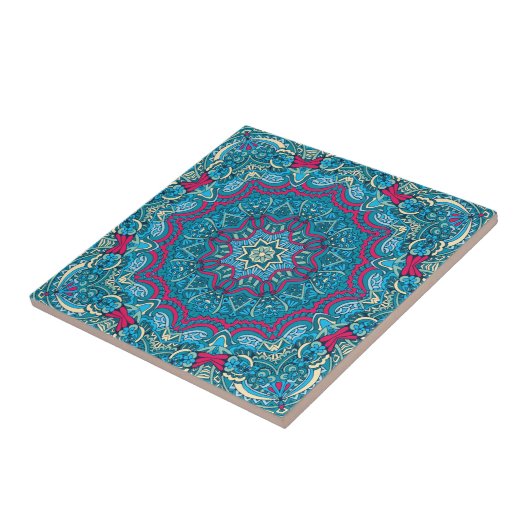 Boho Mandala Festive  Fliese (Seite)