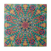 Boho Mandala Festive    Fliese (Vorderseite)