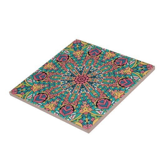 Boho Mandala Festive    Fliese (Seite)