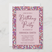 Boho Mandala Geburtstagsparty Einladung (Vorderseite)