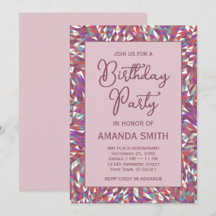 Boho Mandala Geburtstagsparty Einladung