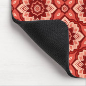 Boho-Mandala-Geometrisches Blumenmuster Mousepad (Ecke)