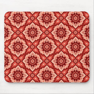 Boho-Mandala-Geometrisches Blumenmuster Mousepad