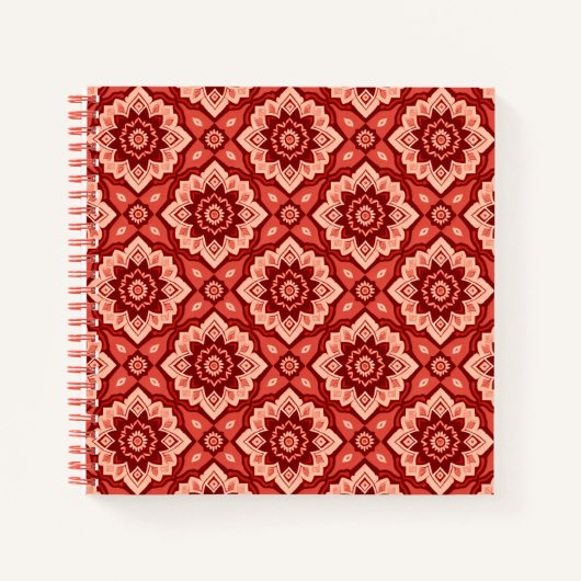 Boho Mandala Geometrisches Muster Notizblock (Vorderseite)