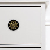 Boho Mandala Gold Black Keramikknauf