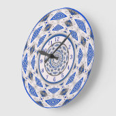 Boho Mandala Large Clock Große Wanduhr (Winkel)