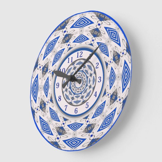 Boho Mandala Large Clock Große Wanduhr (Winkel)