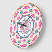 Boho Mandala Large Clock Große Wanduhr (Winkel)