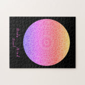 Boho mandala moderne rosa Medizinstuktion Puzzle (Horizontal)