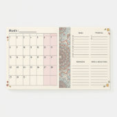 Boho-Mandala-Monatskalender Post-it Klebezettel (Vorderseite)