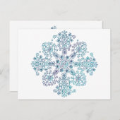 Boho Mandala Postkarte (Vorne/Hinten)