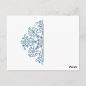 Boho Mandala Postkarte (Rückseite)