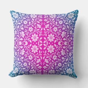 Boho-Mandala-Rosa- und Lila-Wurfkissen Kissen